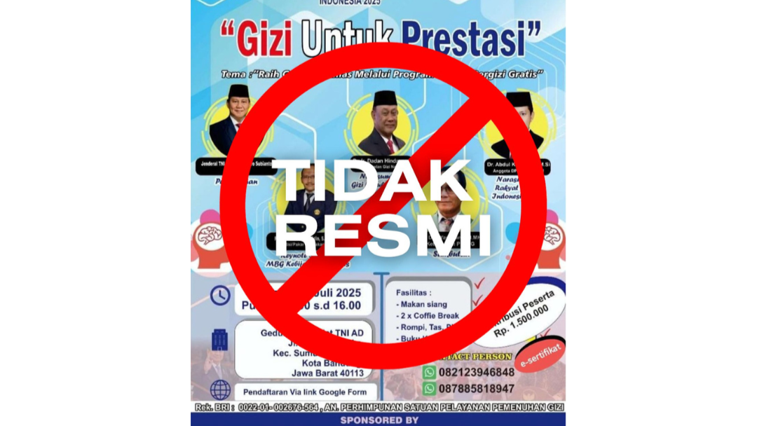 BGN Dharmasraya Tegaskan Kegiatan Deklarasi dan Seminar PSPPG di Bandung Bukan Kegiatan Resmi