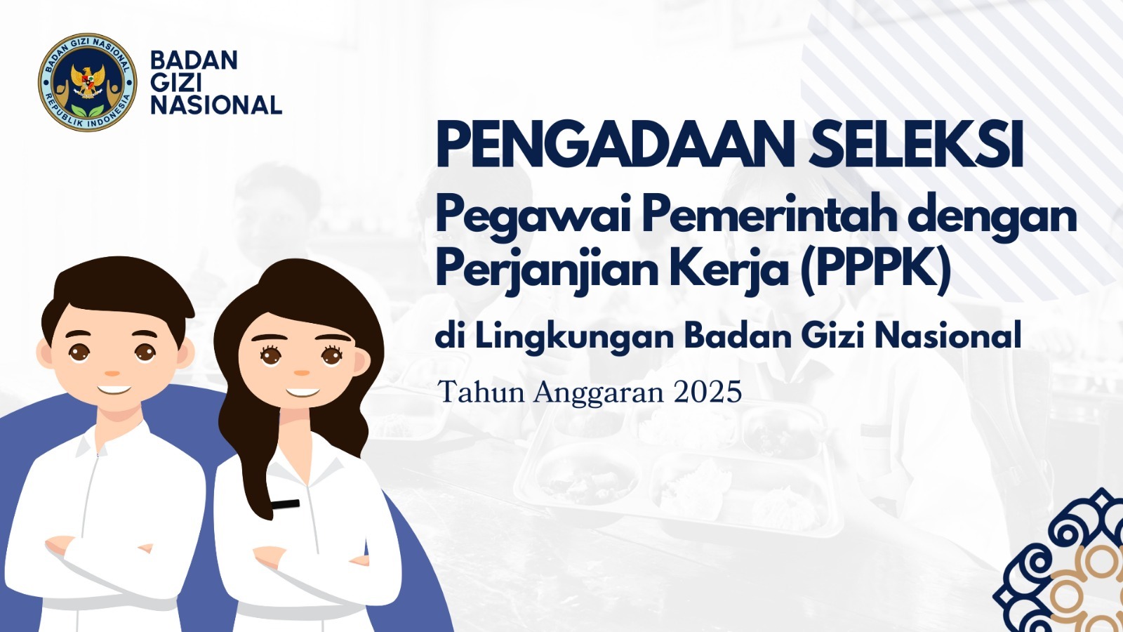 Pengumuman Seleksi Pengadaan Pegawai Pemerintah Dengan Perjanjian Kerja Tingkat Instansi Tahap II di Lingkungan Badan Gizi Nasional Dharmasraya Tahun Anggaran 2025